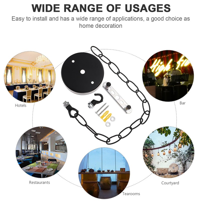 Angoily 1 Set Metal Chain for Chandelier, Lamp Hanging Chain,