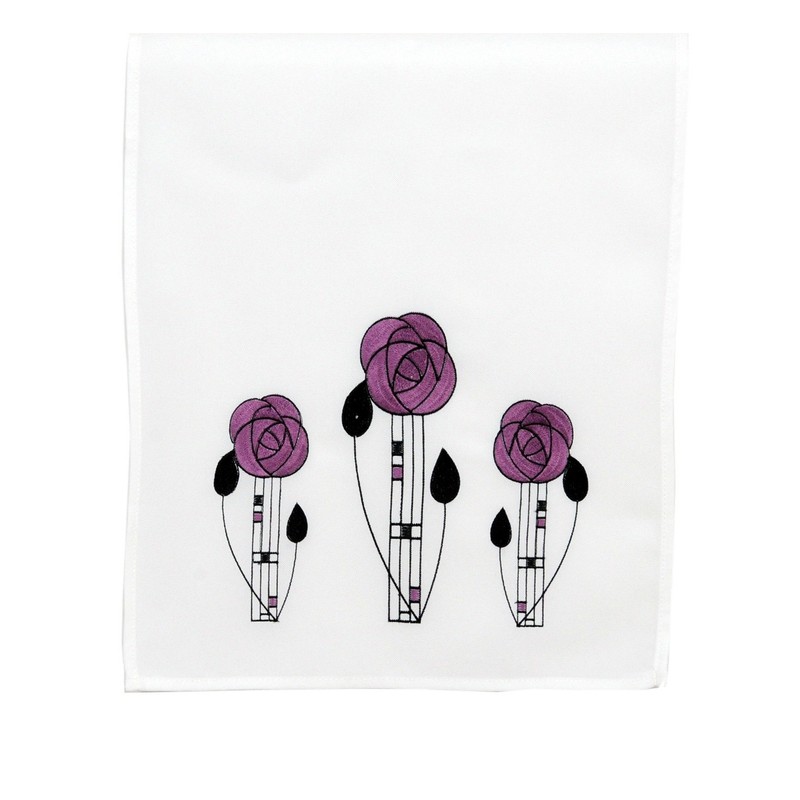 Justina Claire Table Runner Mackintosh Rose Design (mauve, 14x36)