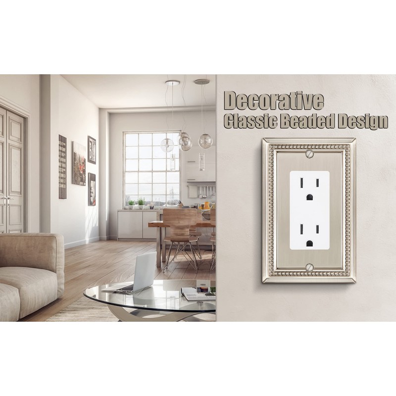 Henne Bery Sunken Pearls Heavy Duty Decorative Wall Plate Switch