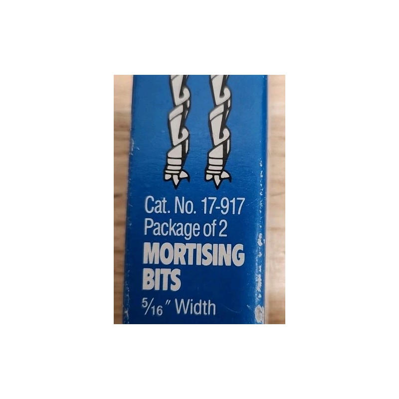 Delta Set Of 5/16" MORTISING BITS In Box. NOS