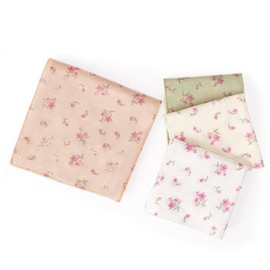 HOULIFE Floral Print Ladies Handkerchiefs Vintage Womens Handkerchiefs 60S Soft Cotton Women Hankies Colorful Flower Handkerchief, 4PCS
