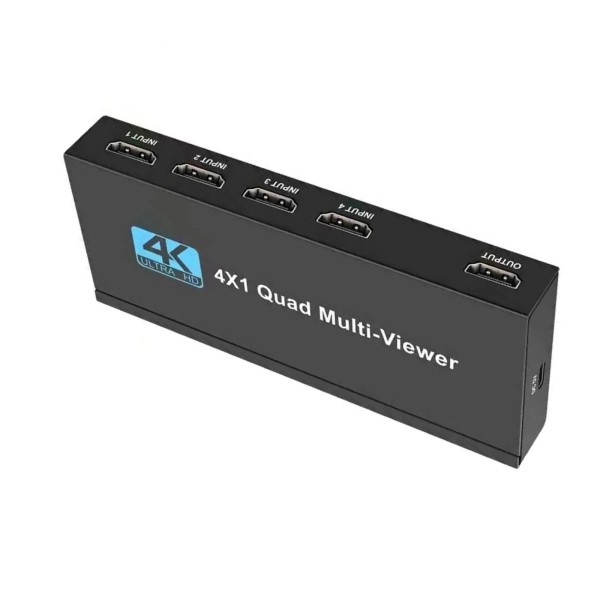 Unbranded 4K HDMI 4x1 1080P Multi-Viewer Seamless Quad Screen Real