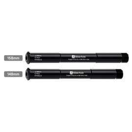 BiberAxle Axles for RockShox Bicycle Forks 15 mm, Mountain Bike and Road Bikes, Aluminium Alloy Hubs, Adapter Axle, Thread Pitch: 1.5 mm, Specifications: 15 mm x 110 mm
