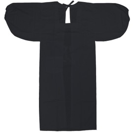 KYOETSU (キョウエツ) Japanese Made Kimono Apron for Traditional Japanese Clothing, Black