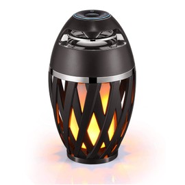 Led flame speaker Bluetooth Speaker,Dancing Flames Outdoor Indoor Portable Bluetooth Speaker &Torch Atmosphere Light USB