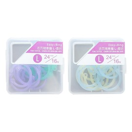TEHAUX 32pcs Plastic Binder Rings- 0.9 Inch Clear Loose Leaf Rings for Notebooks DIY Crafts Organizer - Multipurpose Binding Clips for Paper Binding, Cards, 2 Boxes
