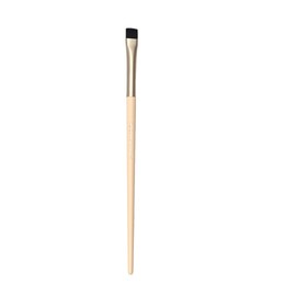 Milagro Beauty Brush 65, Flat Definer, Tapered Angled Vegan Fiber Bristles Eyebrow Eyeliner Makeup Tool Wooden Handle Aluminium Ferrule