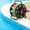 Threehoney Portable Swimming Pool Vacuum Hose Reel Heavy Duty Plastic