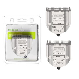 Adjustable 5 in 1 Blades Compatible with WAHL Arco,Bravura .Chromado，Creativa，Figura Dog Clippers for Dogs Grooming(5in1/2Pack)