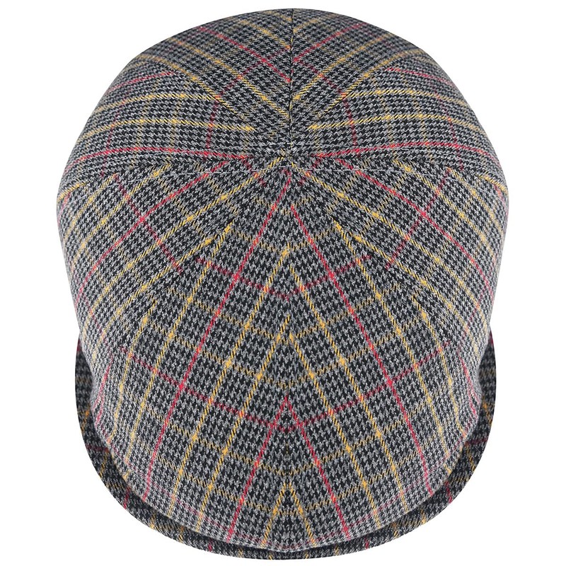 Kangol Pattern Flexfit Cap Grey Plaid, Large-X-Large