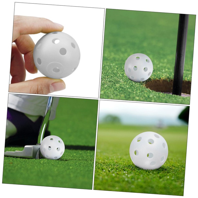 Kisangel Golf Swing Trainer Balls 30pcs Plastic Practice Balls Hollow-Out