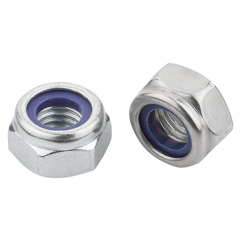 Nyloc Nuts, A2 Stainless Steel Hex Nylon Insert Lock Nuts,