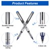 15 Pack Rollerball Pens, 0.5mm Liquid Ink Pens Gel Ink