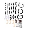 ANGGREK Juego de Bigotes Falsos, 51PCS Bigotes Falsos Pelusa Pasteable