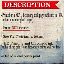 Steampunk Bear, Poster Print on Antique Dictionary book page, wall decor, Home decor, unique gift