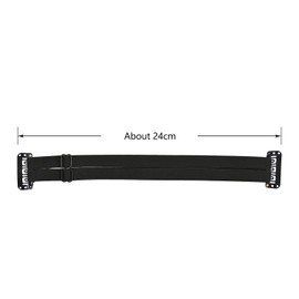 YTBYT 4 Pcs Facelift Bands with Clips Invisible Face Stretching Lifting Strap Adjustable Elastic Band Face Slimming Band (24cm Black Double Bands)