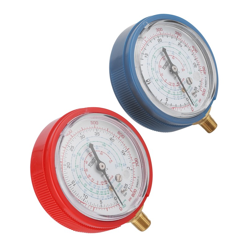 Air Conditioning Fluoride Pressure Gauge High/Low Pressure Meter AC Repairing