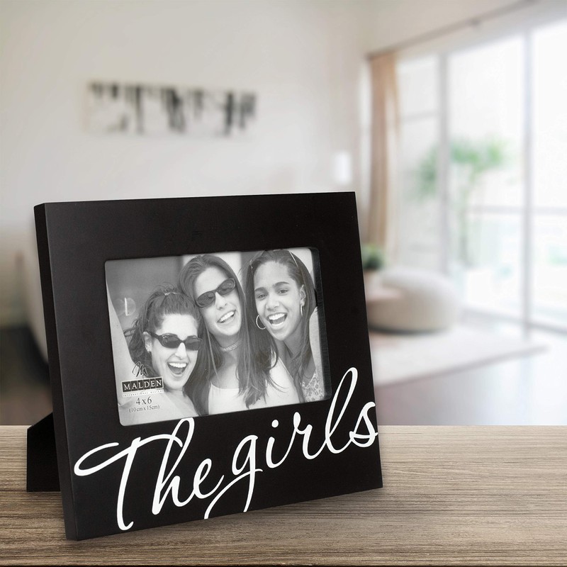 Malden International Designs The Girls in Cursive Words Picture Frame,