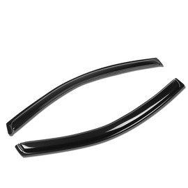 DNA MOTORING WVS-T2-0023 Window Visor Deflector Rain Guard (12-17 Fiat 500 2-Dr Coupe),Dark Smoke