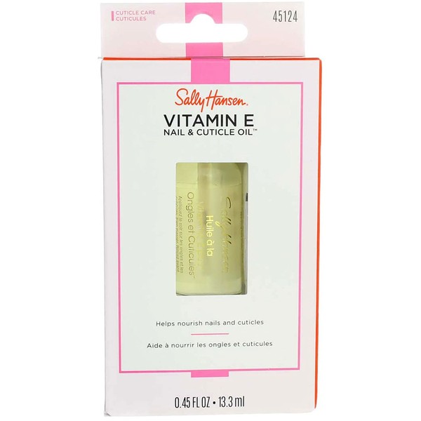 Sally Hansen Vitamin-E Nail & Cuticle Oil 0.45 Ounce (13.3ml) (Pack of 1)