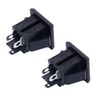 weideer 3Pcs 3 Pins US Power Socket Plug Panel AC