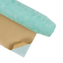 CRE8TIVE Mint Green Velvet Peel and Stick Wallpaper Felt Fabric Floral Thick Wallpaper Vinyl Wrap for Furniture Velvet Drawer Liners Jewelry Girls Bedroom Wallpaper Cabinet Living Room 30cm x 200cm