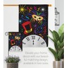 Breeze Decor Mid Night Garden House Flag Set New Year