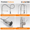 OWOFAN Kitchen Sink Faucet with Soap Dispenser, Kitchen Faucet with