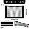 YEDOUALE Rete Portaoggetti Auto 2 Pezzi 40x25 cm Organizer Baule