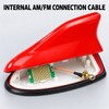 2 Pack Universal Shark Fin Car Roof Antennas with AM/FM