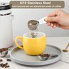 UDQYQ Stainless Steel Coffee Scoop-2 Pack Measuring Coffee Spoon (15ML