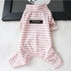 Hdwk&Hped Soft Cotton Dog Pajamas for All Seasons, Striped Solid
