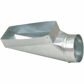 Imperial (1)-Galvanized 2 1/4" X 12" X 6" 30 Ga 90 Degree Stove Pipe End Boot GV0662-C