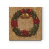 Renditions Gallery Poinsettia & Bells Wreath Wall Art, Christmas &