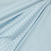 babrause® Cotton Fabric Stripes Light Blue Woven Fabric Sold by