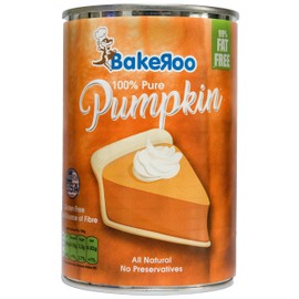 Bakeroo Tinned Pumpkin Puree (Pumpkin Pie Filling), 100% Natural - 425g