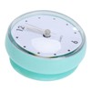 Ciieeo 1Pc Hanging Wall Clock with Suction Cup Mute Clock