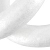 MAHIONG 30 Pack 5.7 Inch Craft Foam Wreath, White Polystyrene