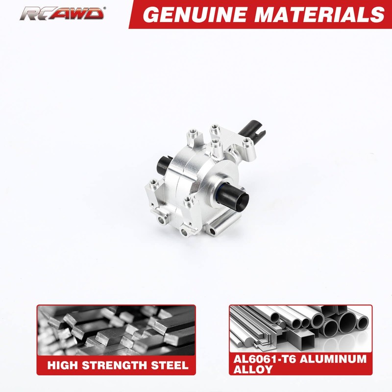RCAWD Front Diff Set Aluminum Diff Case and Steel Differential