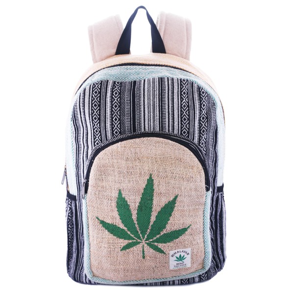 Anitya Hemp Backpack, Multi-Functional Pockets, Eco-Friendly, Unisex, Hiking Daypack, Durable