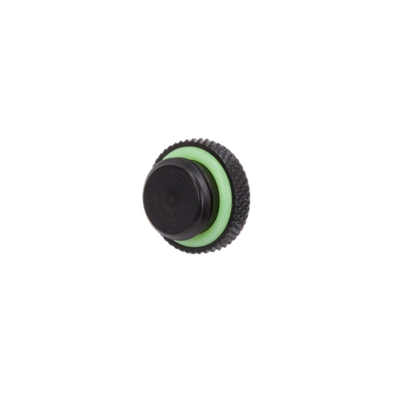 Barrow G1/4" Mini Valve with Aluminum Handle, Silver Handle, Black