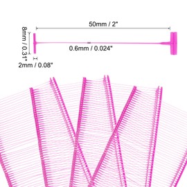 uxcell 2000pcs Standard Tagging Gun Fasteners 50mm Tagging Barbs Pins PP Plastic Tag for Price Tagging Gun, Clothing Tags Gun Attachments for Garment Bag Fabric, Red