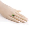 Gem Stone King 925 Sterling Silver Green Peridot Green Nano