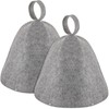 2 Pieces Sauna Hat Felt Sauna Hat Use to Avoid