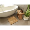 Nordic Style Teak Wood Natural String Shower and Bathmat 19.6″