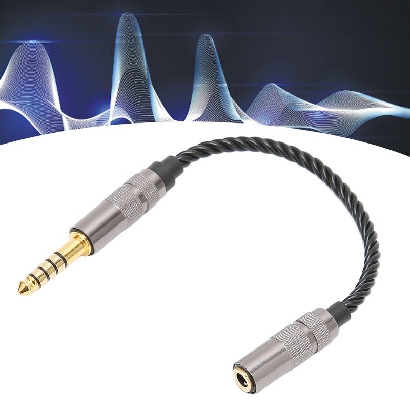 Headphone Adapter Cable Gold Plated 4.4MM Balanced Male to 3.5MM