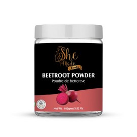 She Made Foods Beet Root Powder, Canadian Owned, Vegan available in 100g Jar