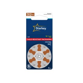 Starkey Hearing Aid Batteries (60 Cells) Size 312 **USA SELLER** BROWN
