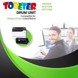 ToBeter Compatible B721 B731 Toner 45488801 Toner Cartridge Compatible for Oki B721dn B731dnw B731dn Printers (18,000 Pages, 1 Black)