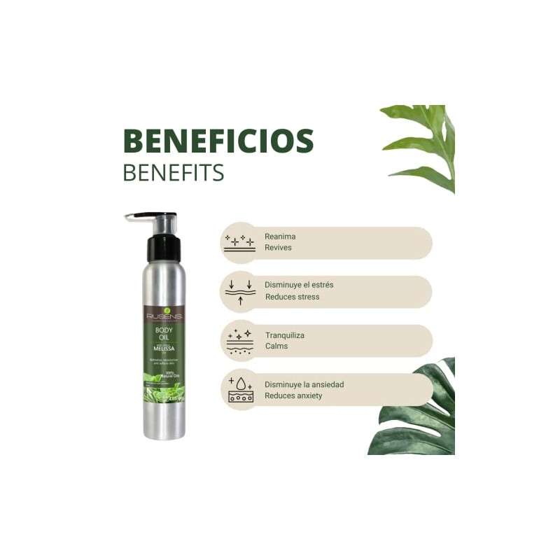 Rusens Kit Aceites Masaje Antiestrés Aceite Melisa Relajante Lavanda 100